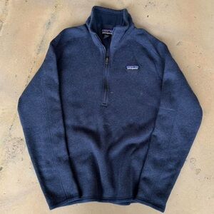 Patagonia Men's Deep Blue Zip-Up Sweater